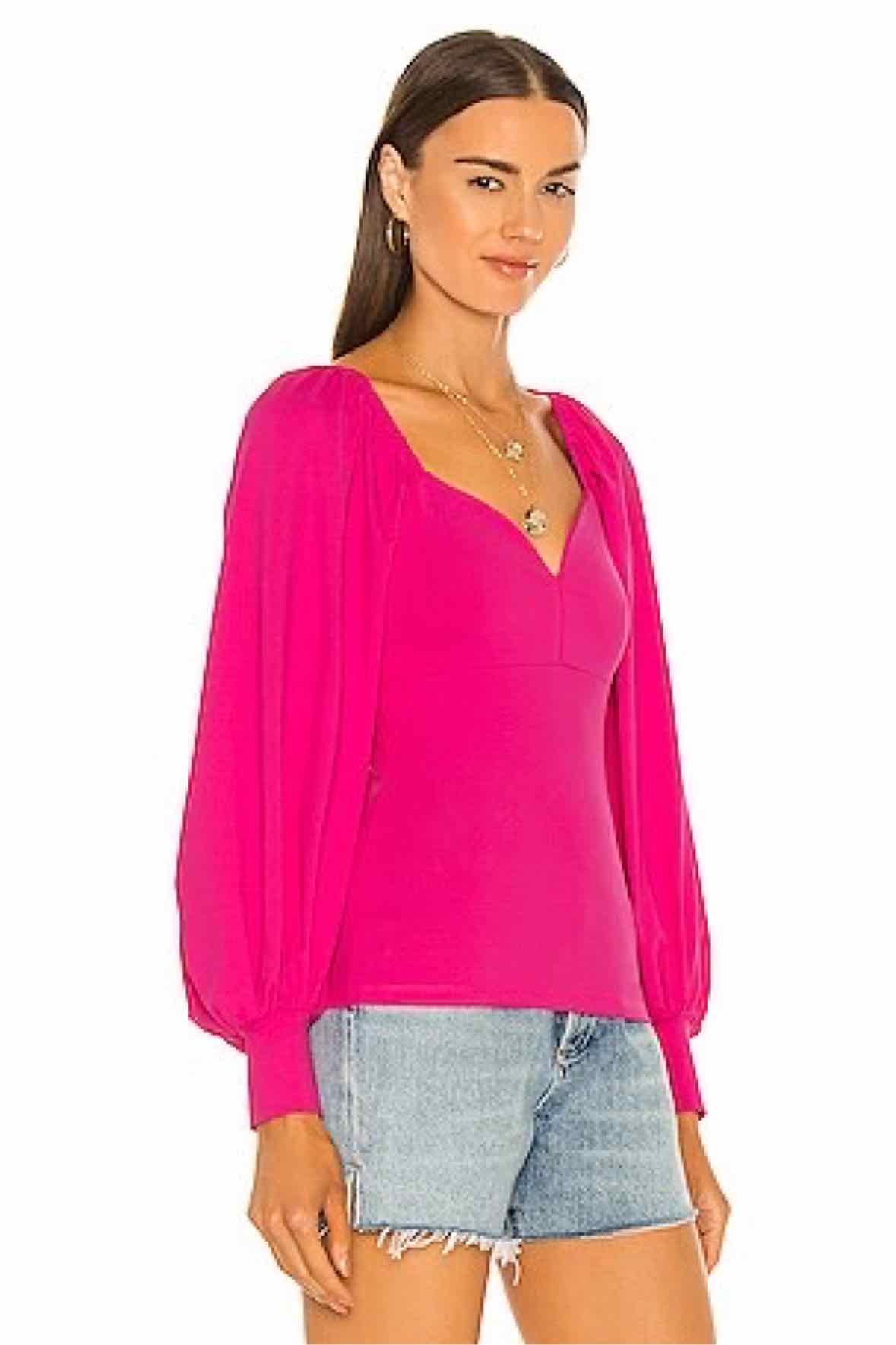 Susana Monaco Hot Pink Size M Shirt