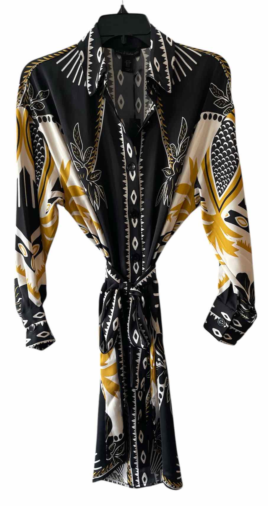 House of Harlow Cream and Black Size XS Dress