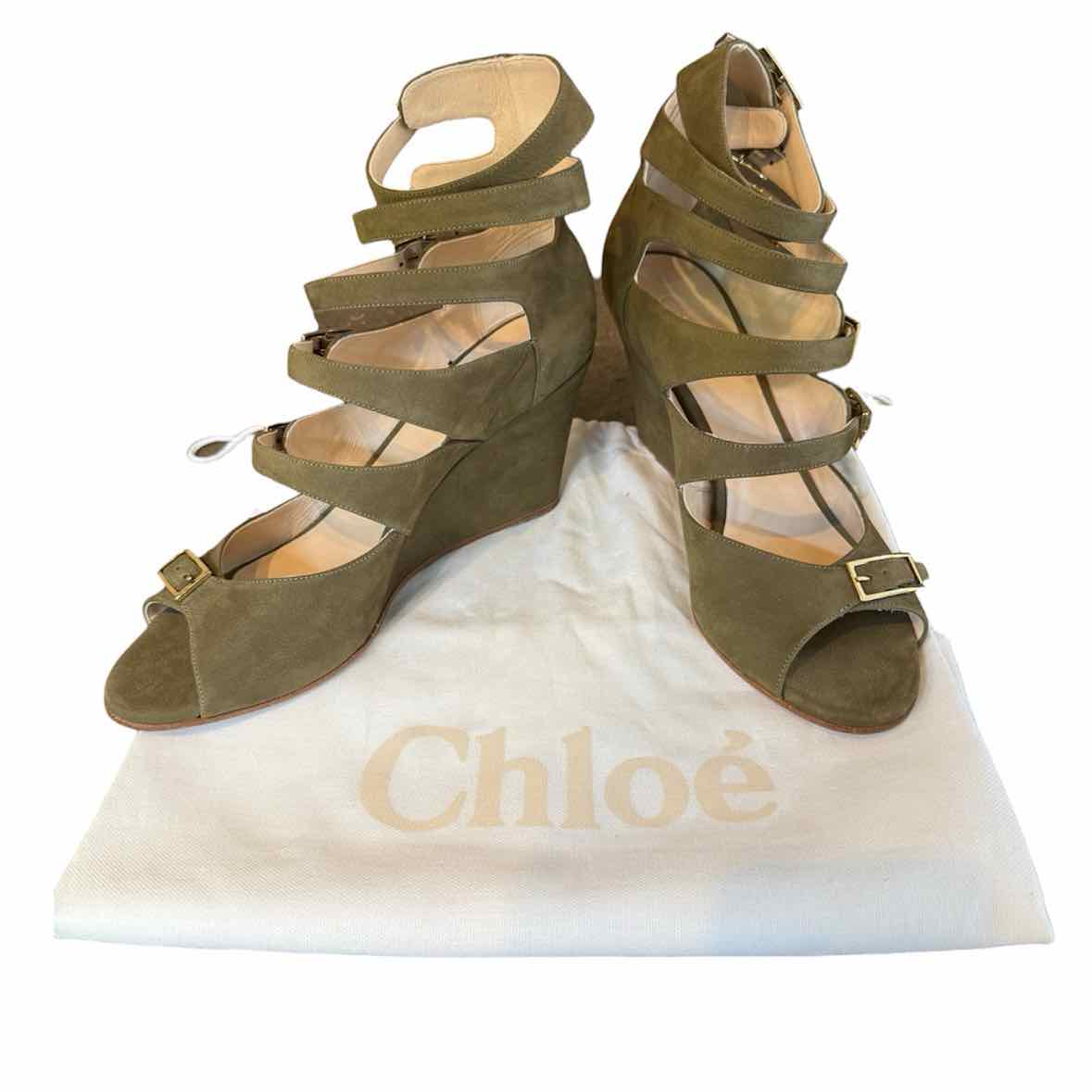 Chloe Olive Size 40.5 Shoes
