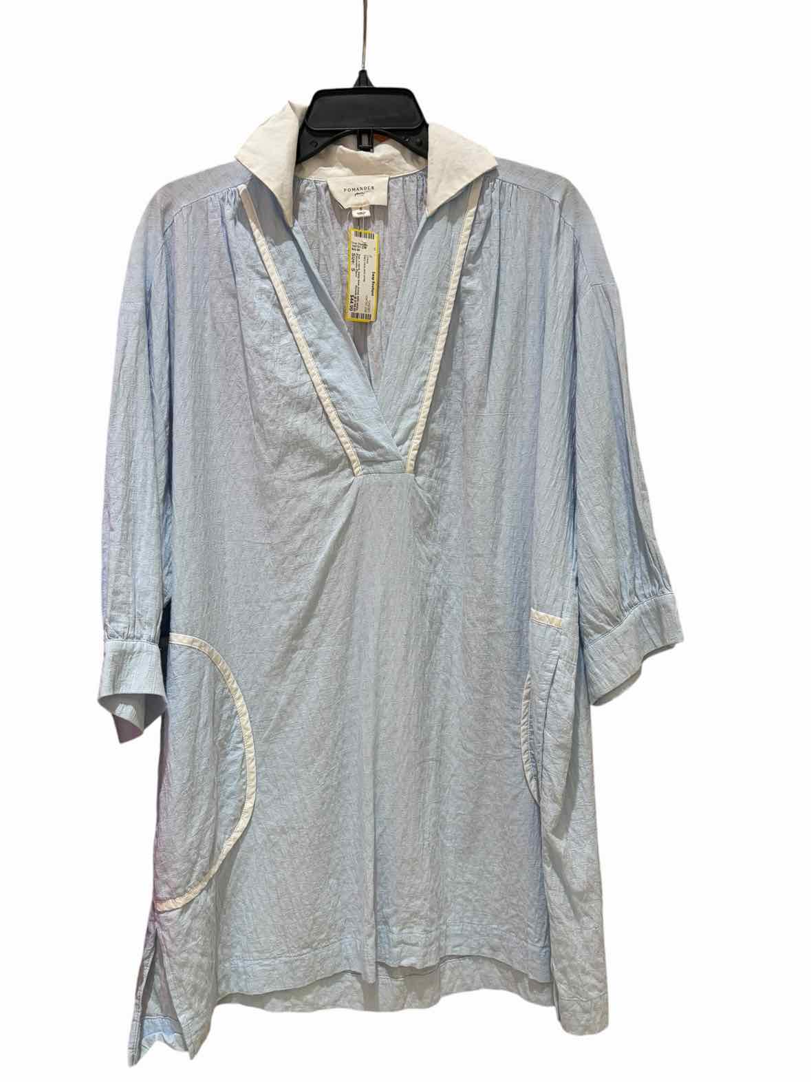 Pomander Place Baby blue and white Size S Dress