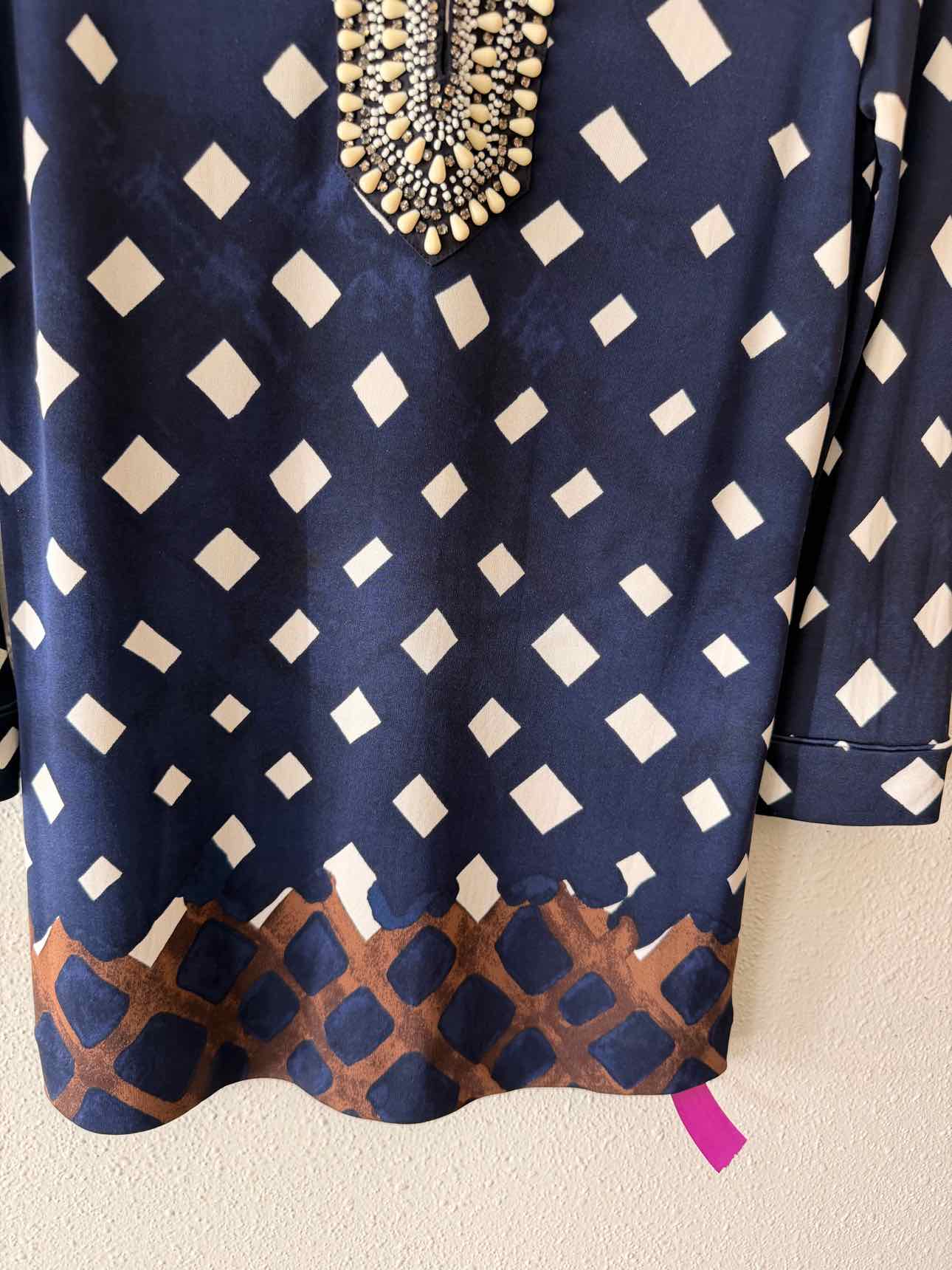 Tory Burch Navy Blue Multi Size XS Shirt