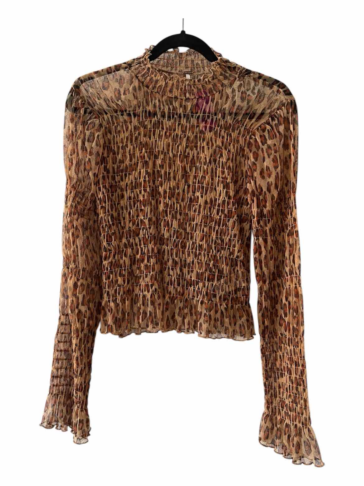 Free People tan and brown Size M Shirt
