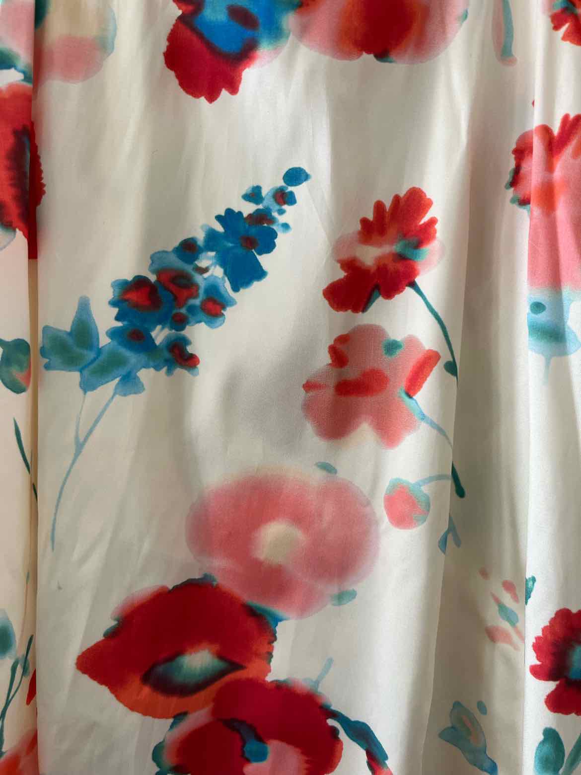 Frances Valentine White Multi Size M Skirt