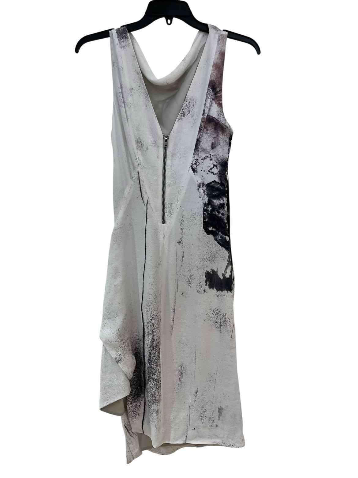 Helmut Lang White Multi Size 2 Dress