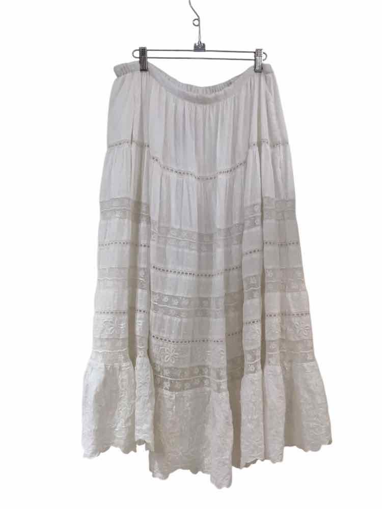 LoveShackFancy White Size L Skirt