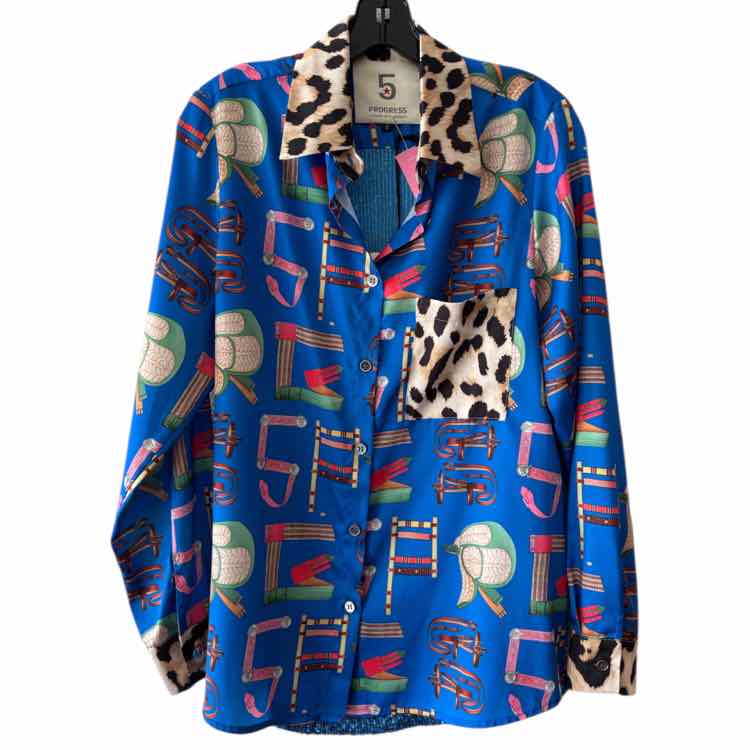 5 Progress Blue Multi Size S Shirt