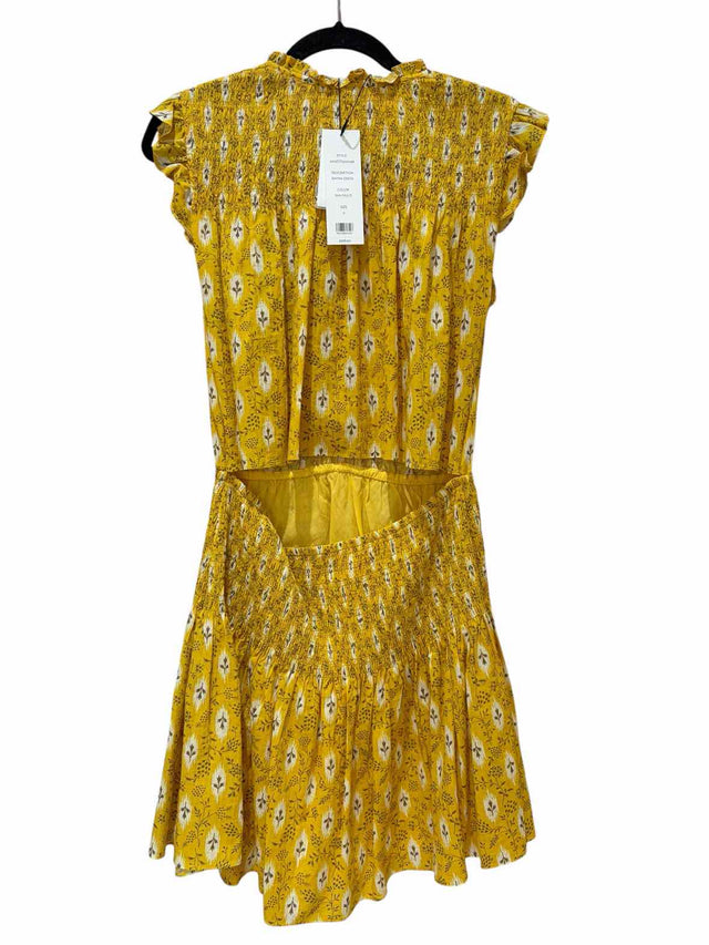 Veronica Beard Yellow Multi Size 6 Dress