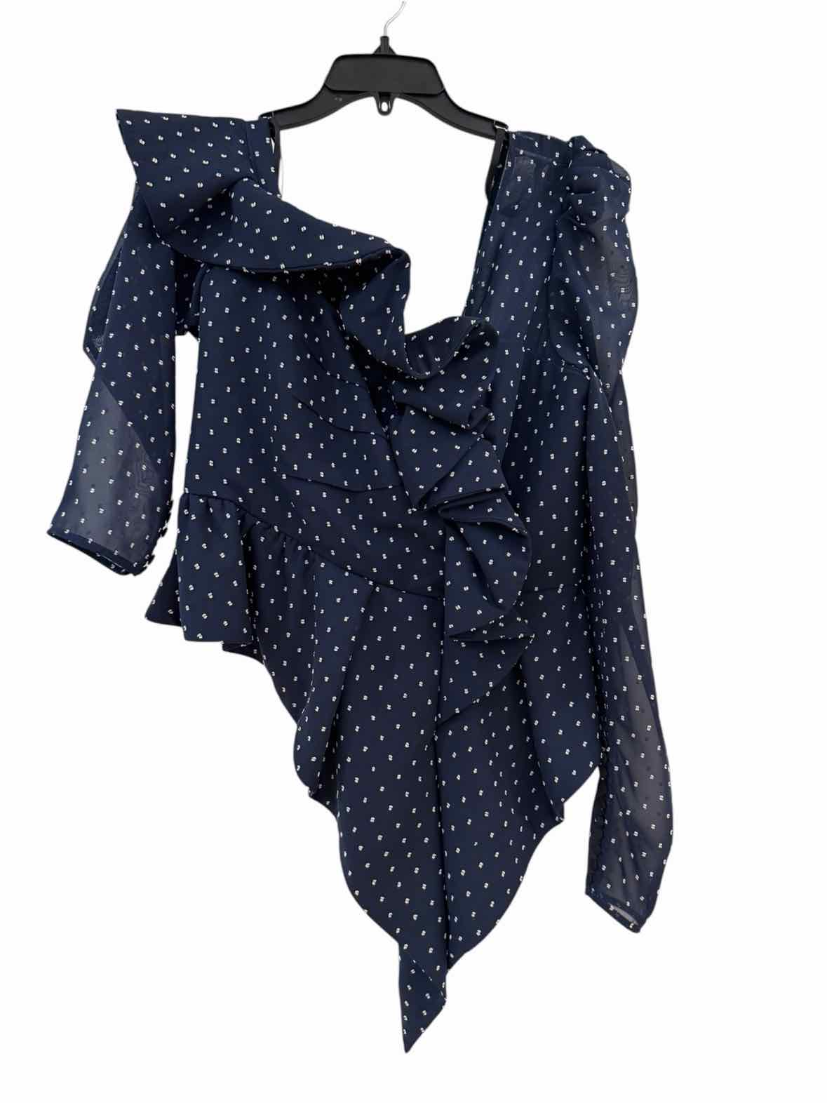 self portrait Navy and White Size Fits a L Shirt