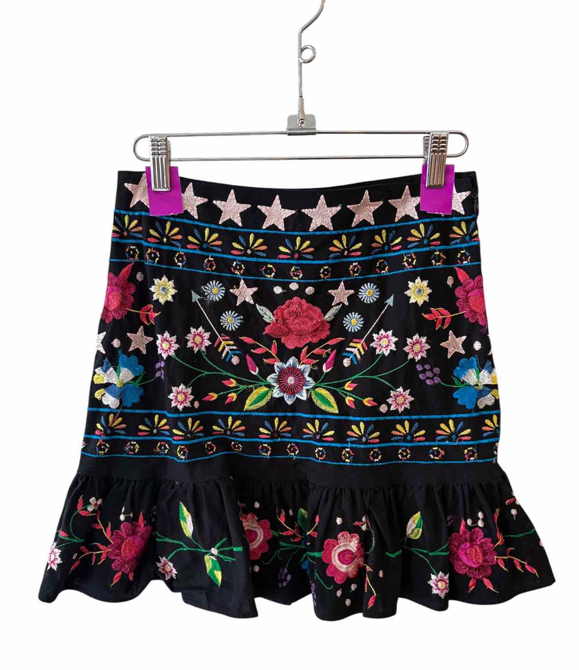 asos Black Multi Size 2 Skirt