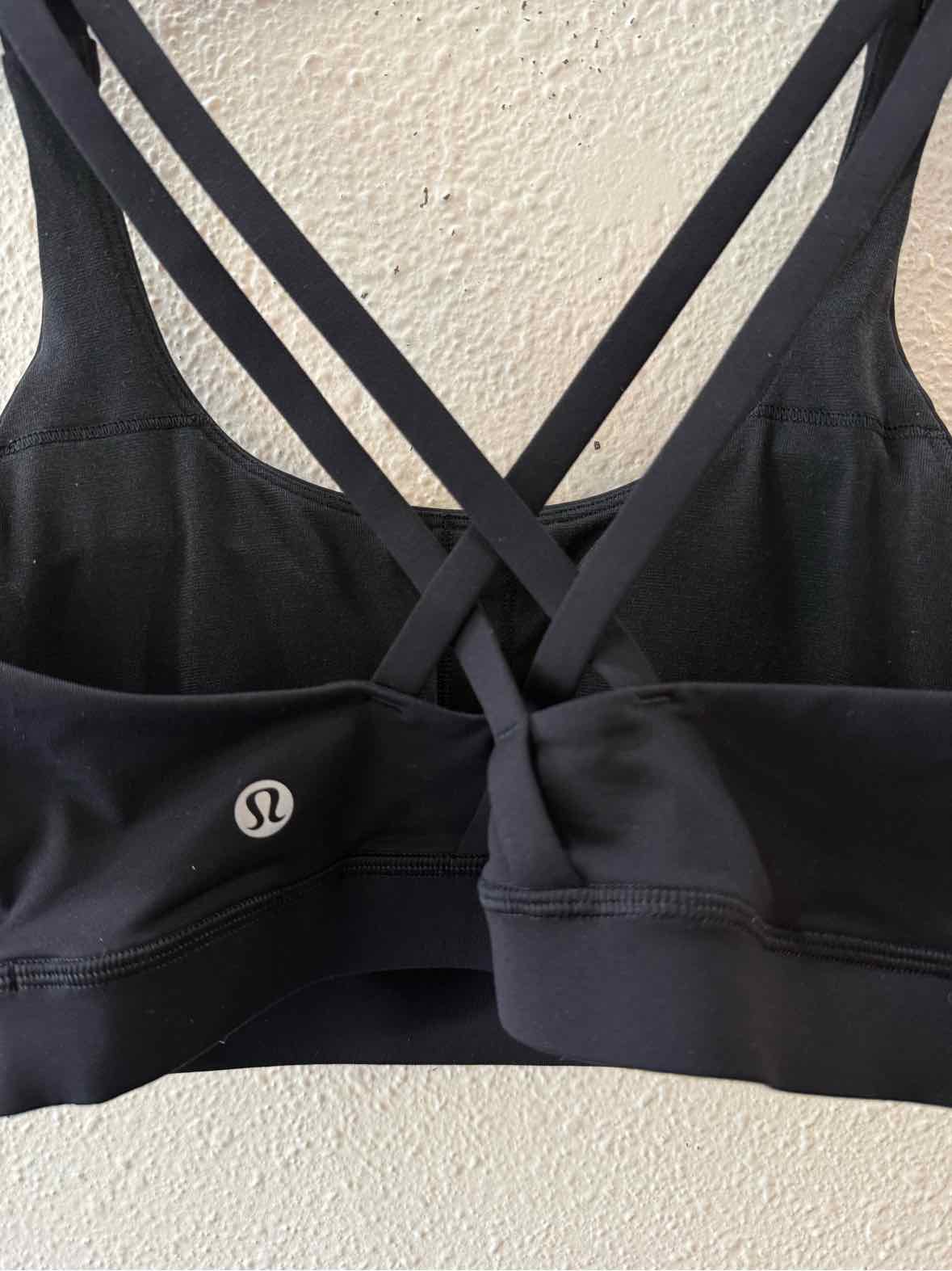 Lululemon Black Size 6 Sports Bra