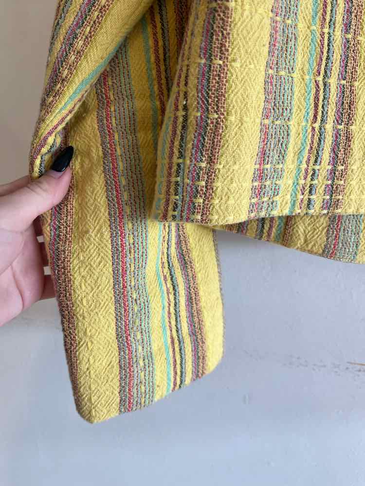 Free People Yellow Multi Size XS Blazer