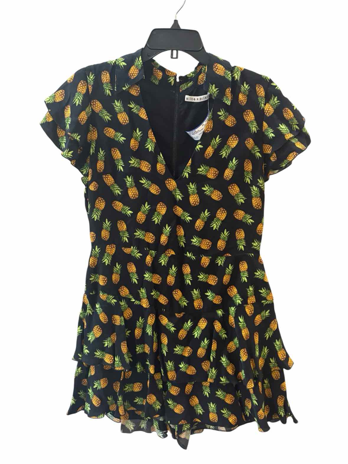alice + olivia Black and yellow Size 12 Romper