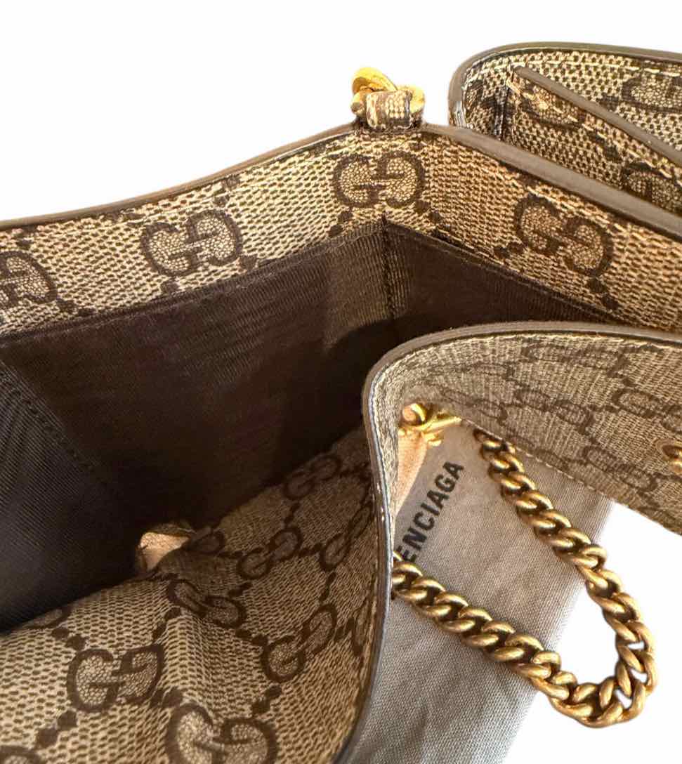 Gucci x Balenciaga beige and brown Handbag