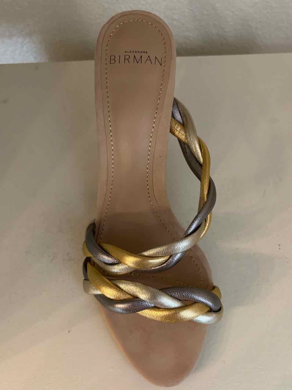 Alexandre Birman Gold and Silver Size 37 Shoes