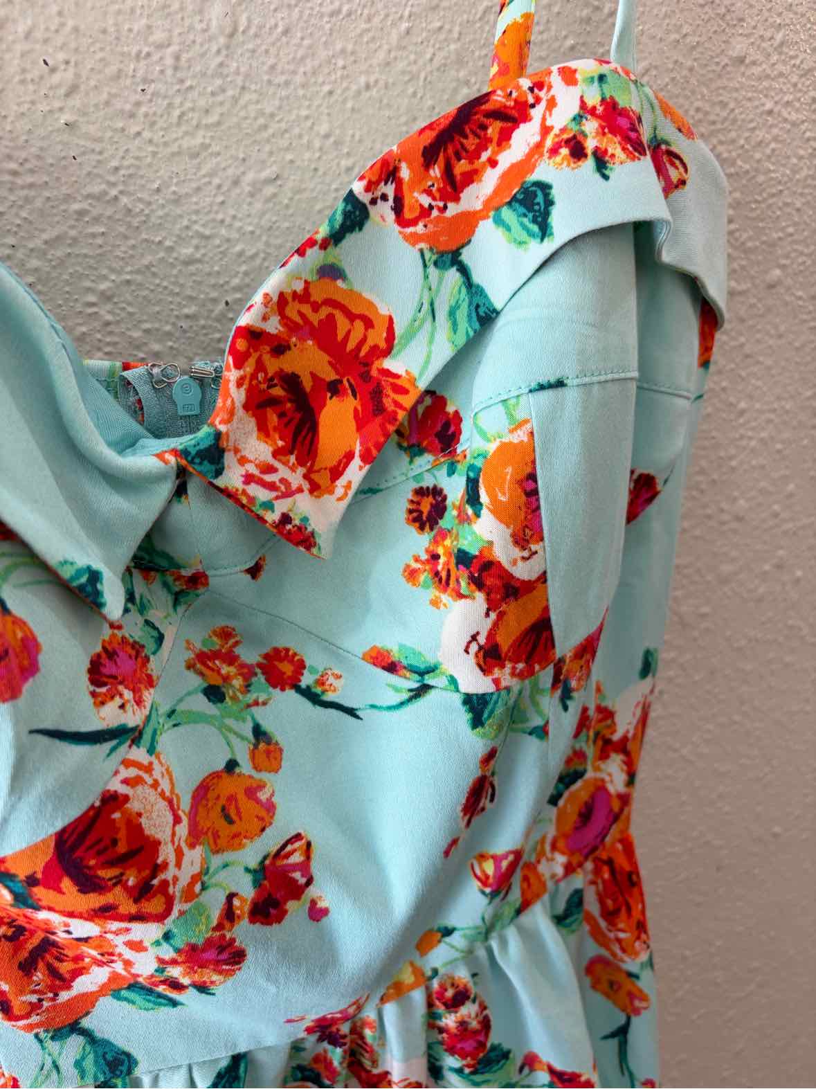 Stop Staring Turquoise Multi Size S Dress