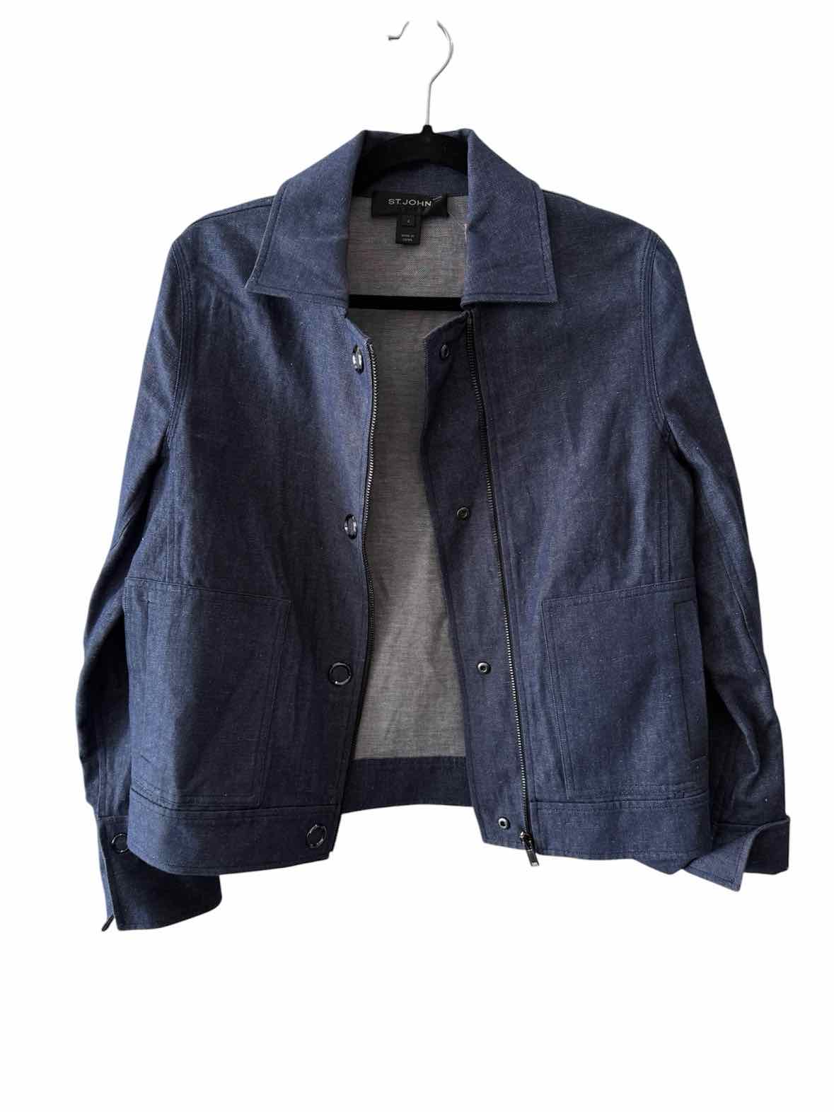 St.John Chambray Size 4 Jacket