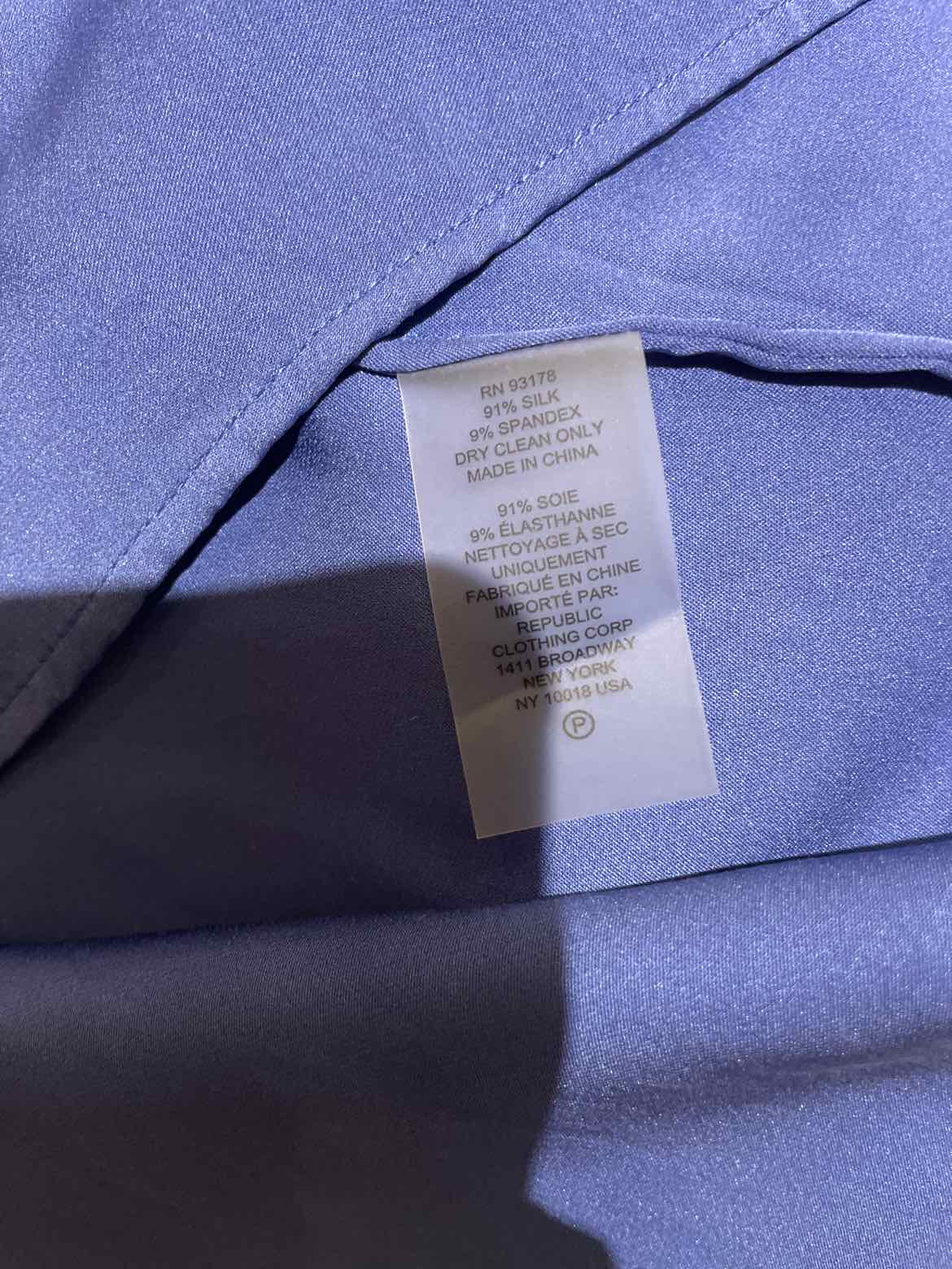 Elie Tahari Royal Blue Size XL Shirt
