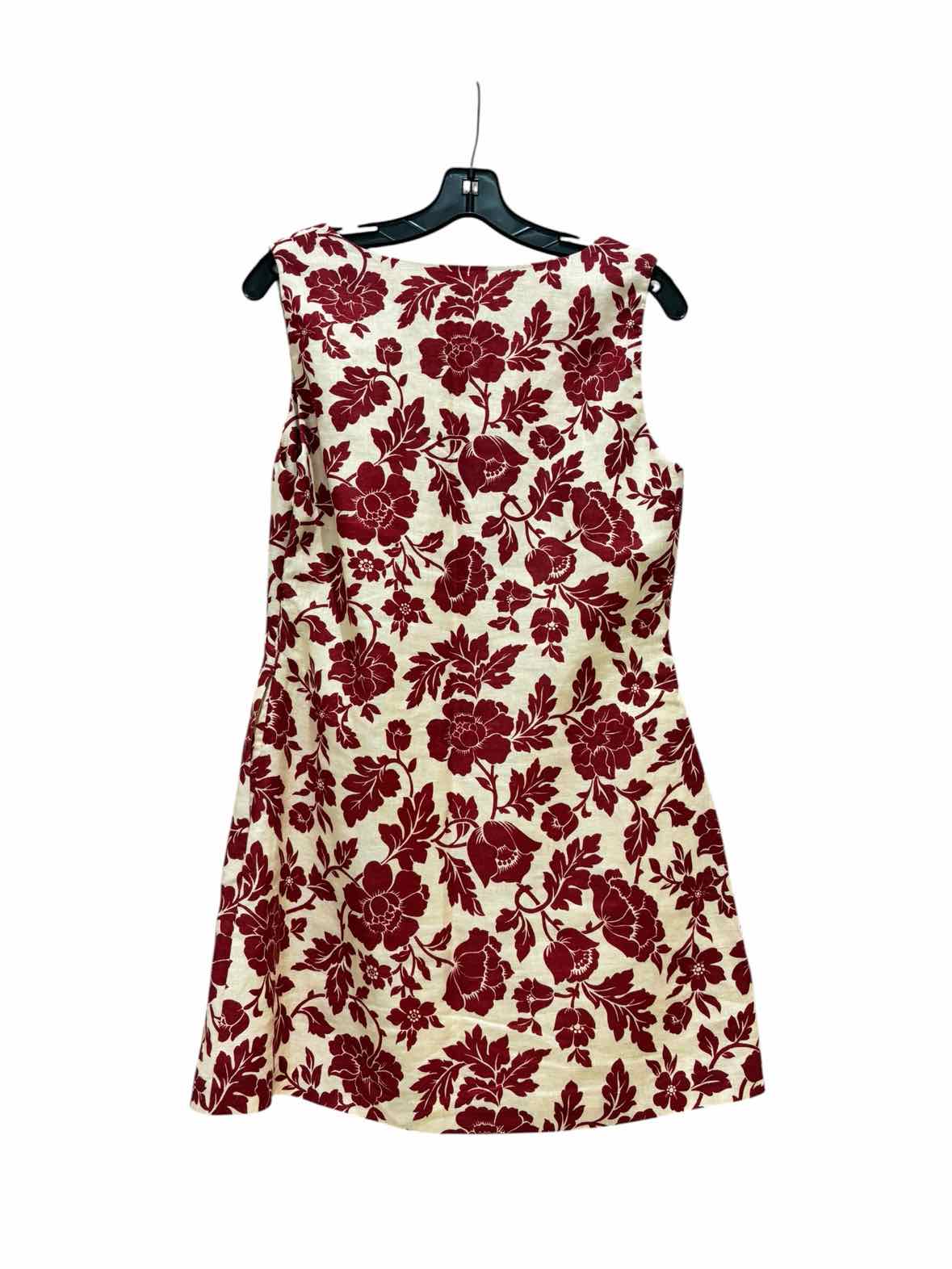 Posse Maroon and Cream Size M Dress