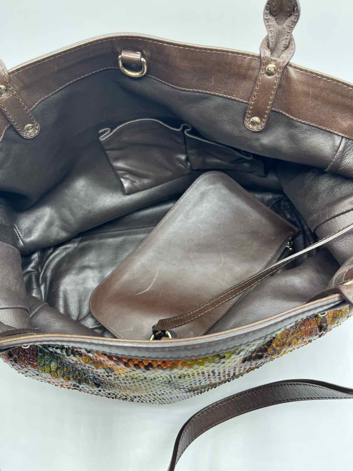 Gucci green and brown Handbag