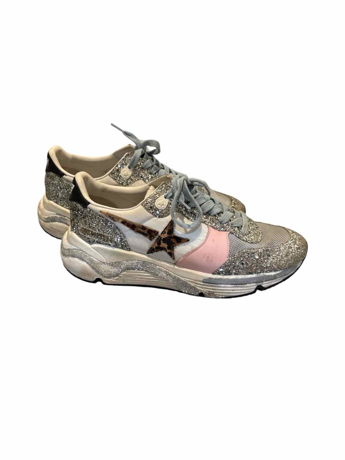 Golden Goose White/Silver multi Size 37 Sneakers