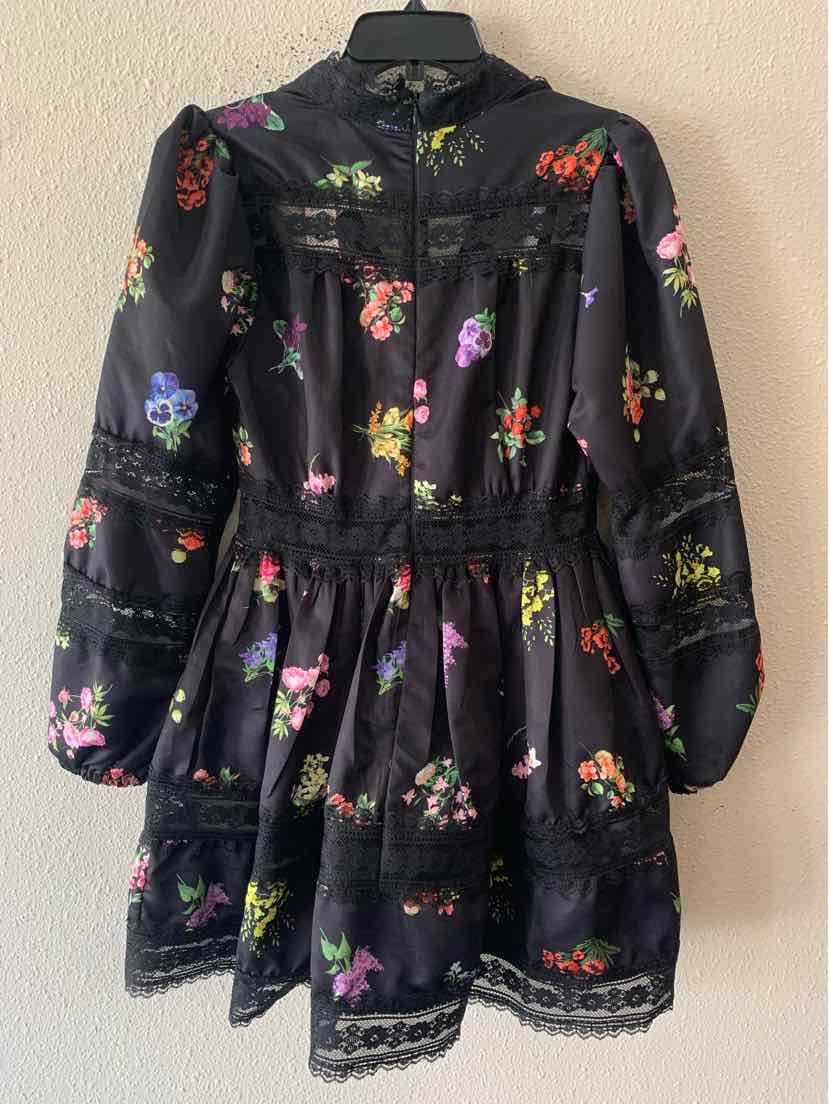 INA Black Multi Size S Dress