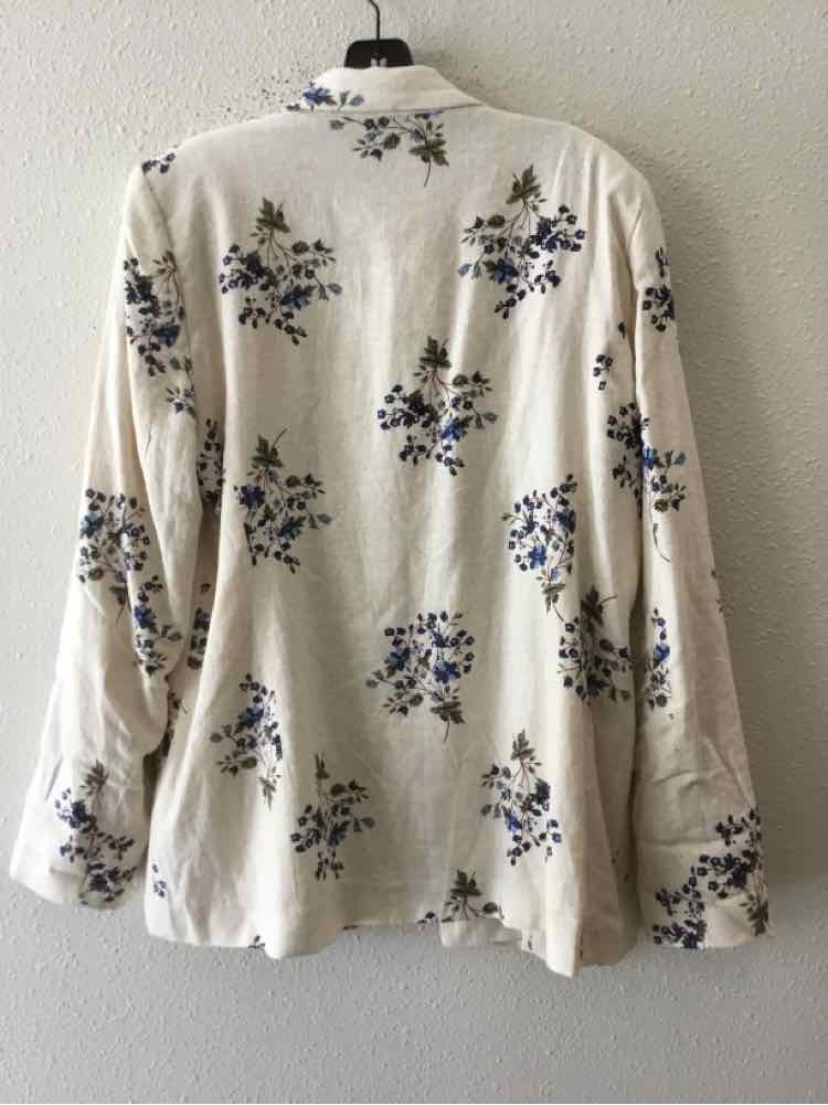 Joie Cream Multi Size L Blazer