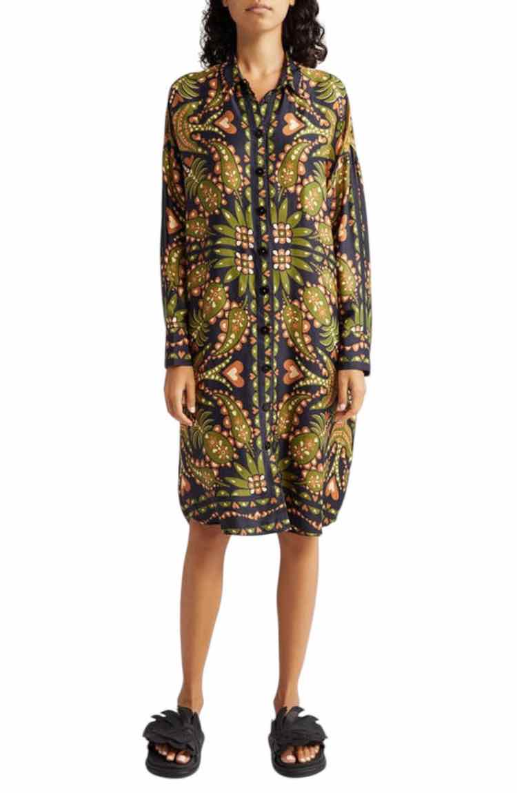 farm rio green & black Size XS Dress