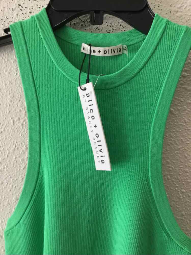 alice + olivia Garden Green Size L Tank Top
