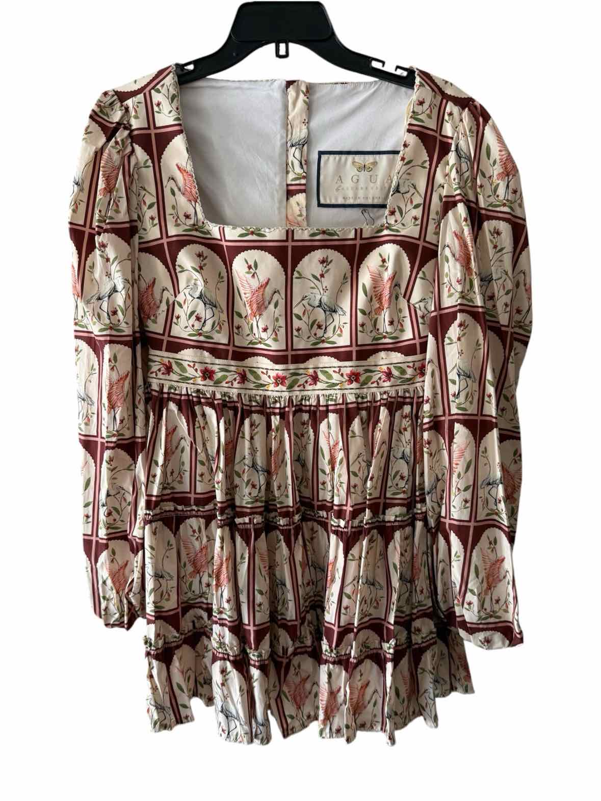 AGUA by agua bendita Cream Multi Size M Dress