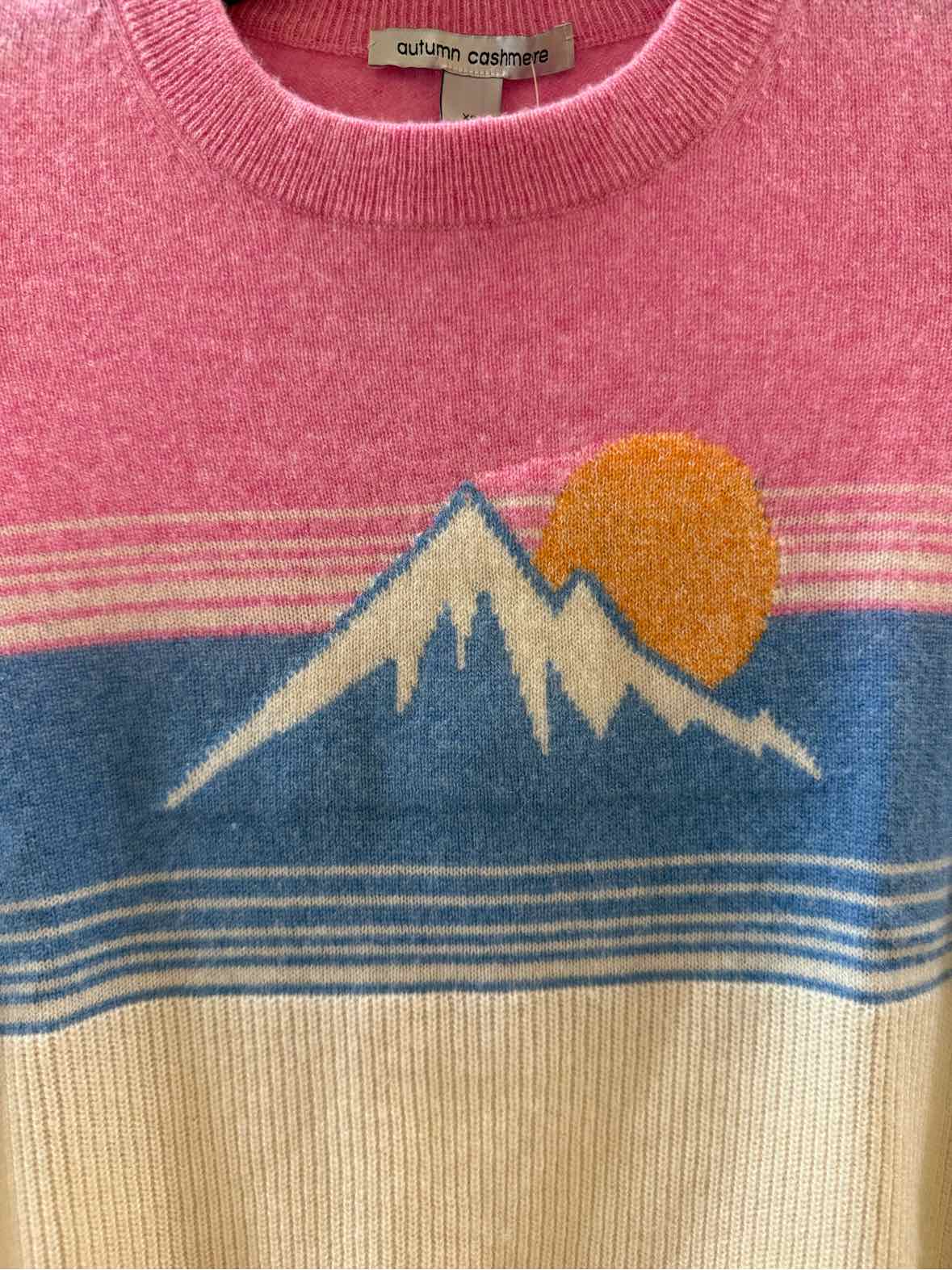 Autumn Cashmere Cream,pink,blue Size XS Sweater
