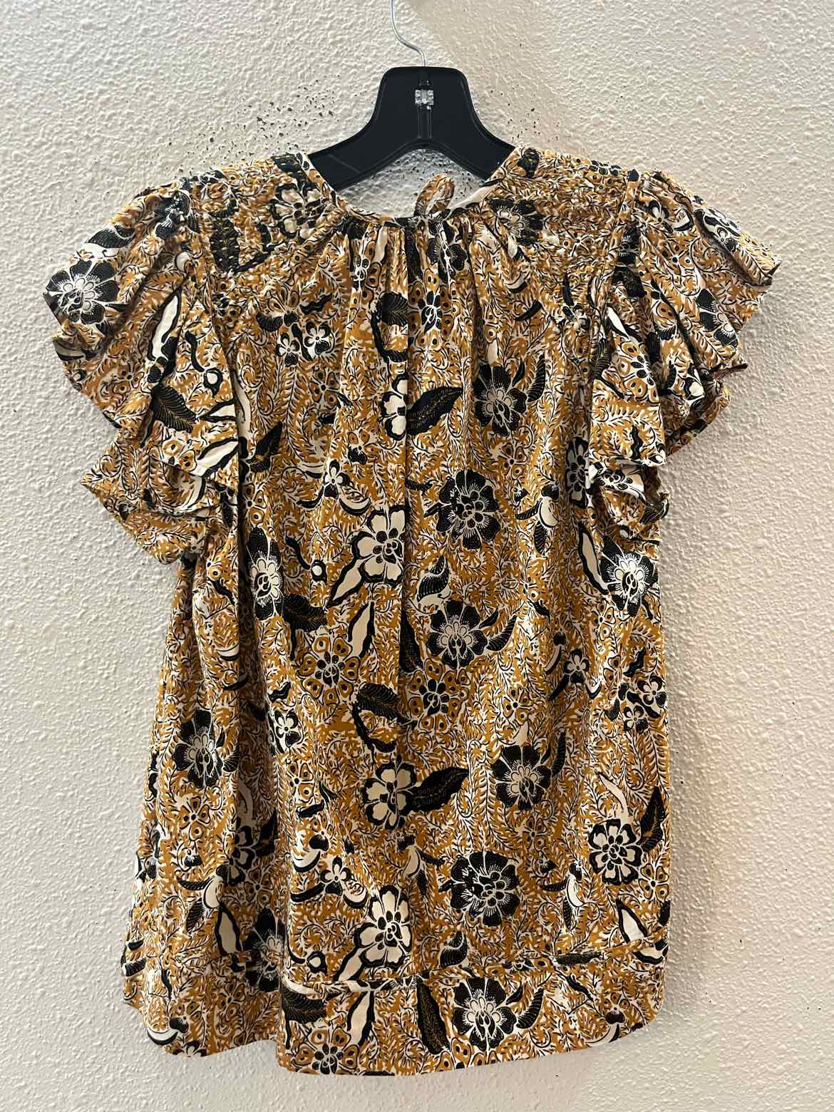 ULLA JOHNSON Mustard and Black Size 0 Shirt