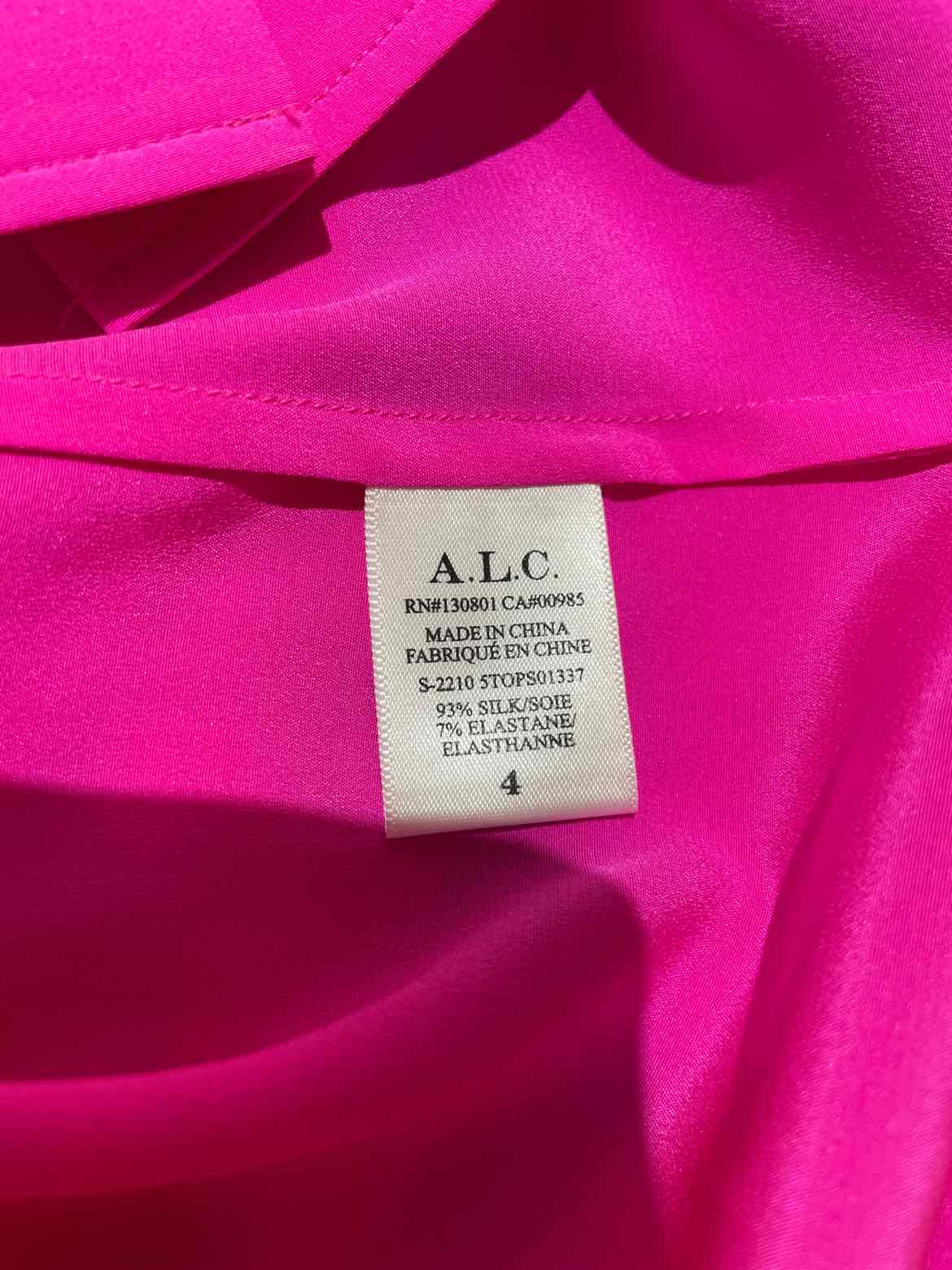 ALC Atlast Classics Hot Pink Size 4 Shirt