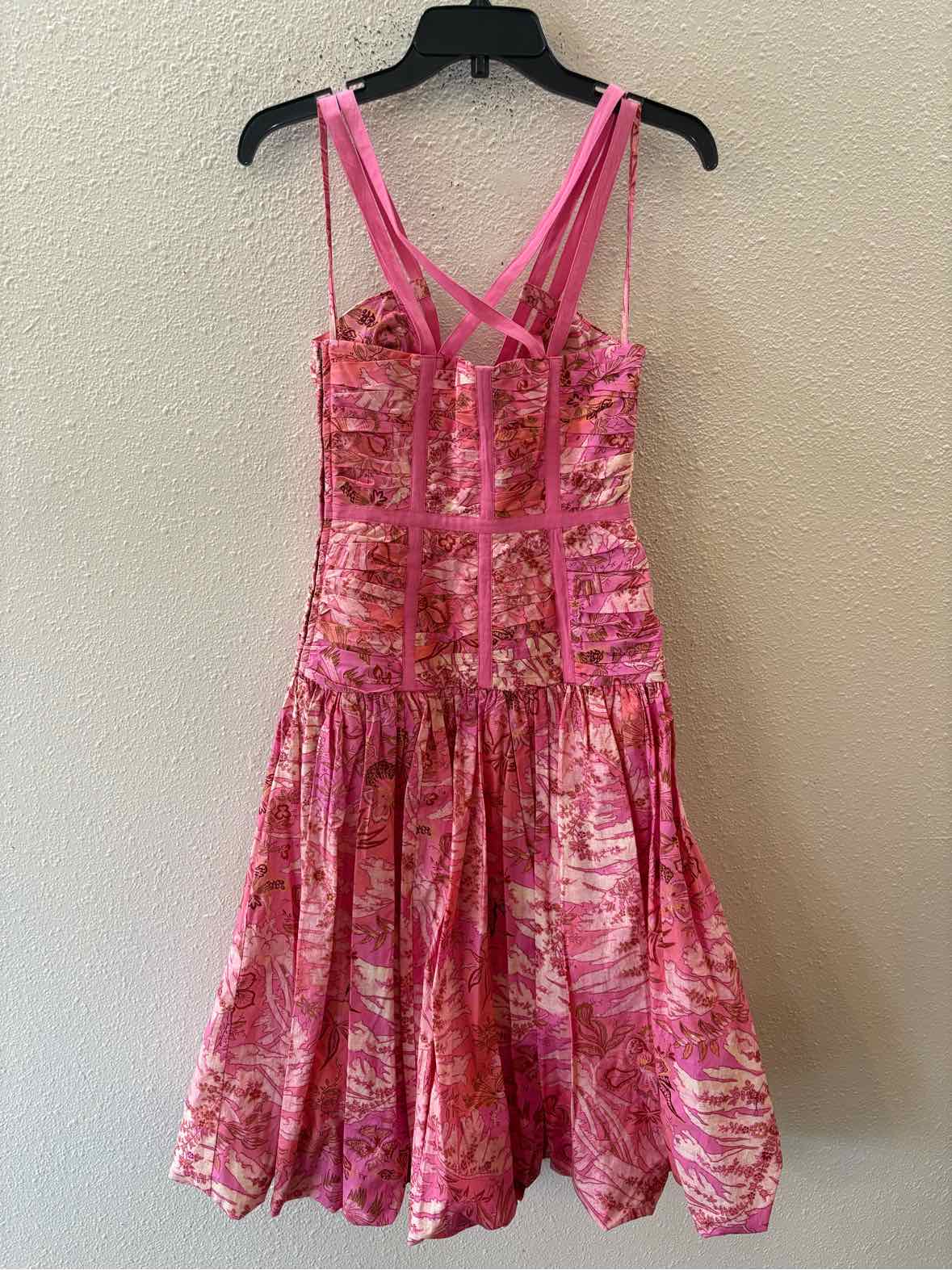 ULLA JOHNSON Pink and Cream Size 0 Dress
