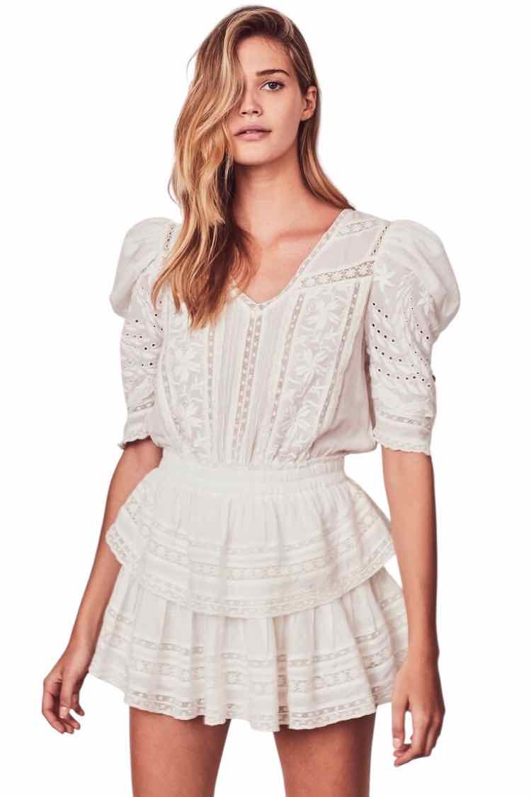 Love Shack Fancy White Size XS Dress