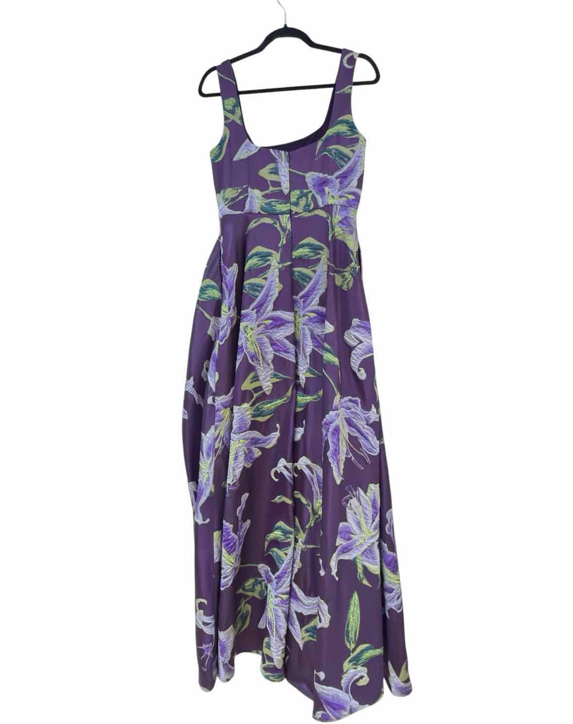 Marchesa Notte purple and green Size 6 Gown/Evening Wear