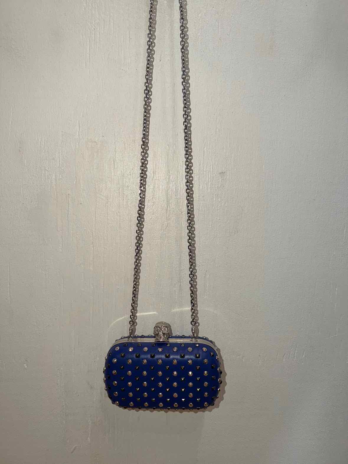 Alexander McQueen Blue Clutch