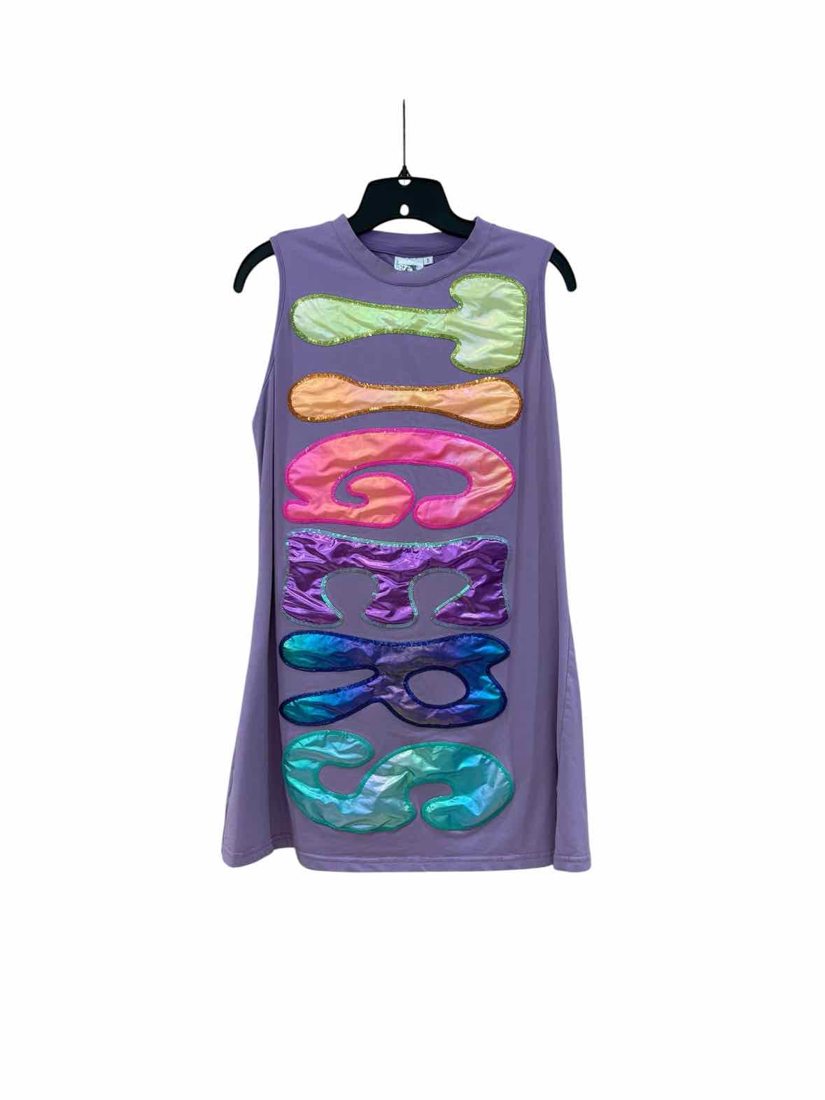 Queen of Sparkles Purple Multi Size S Dress