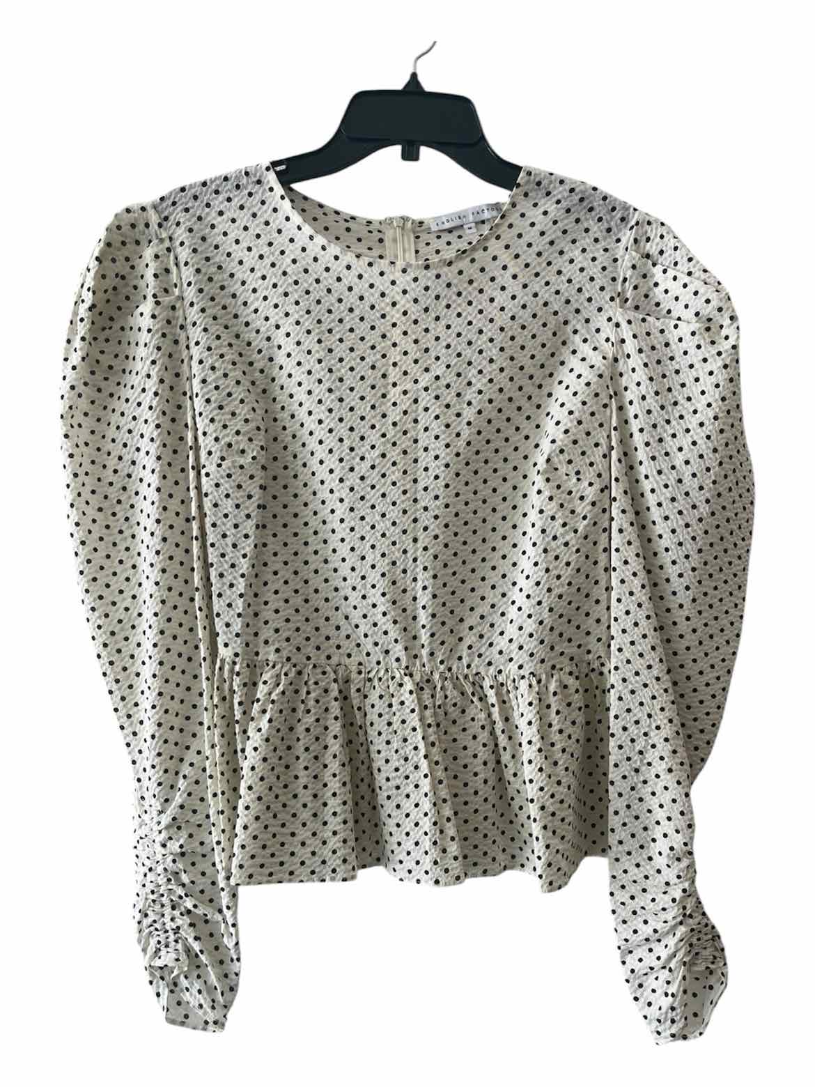 English Factory Cream and Black Size M Shirt
