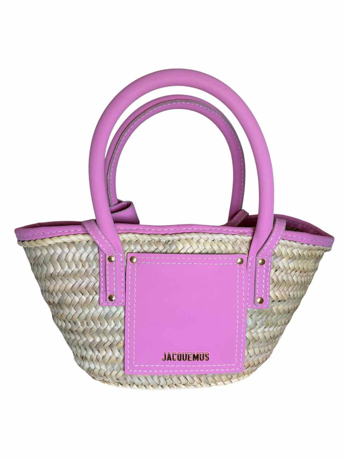 Jacquemus pink and beige Handbag