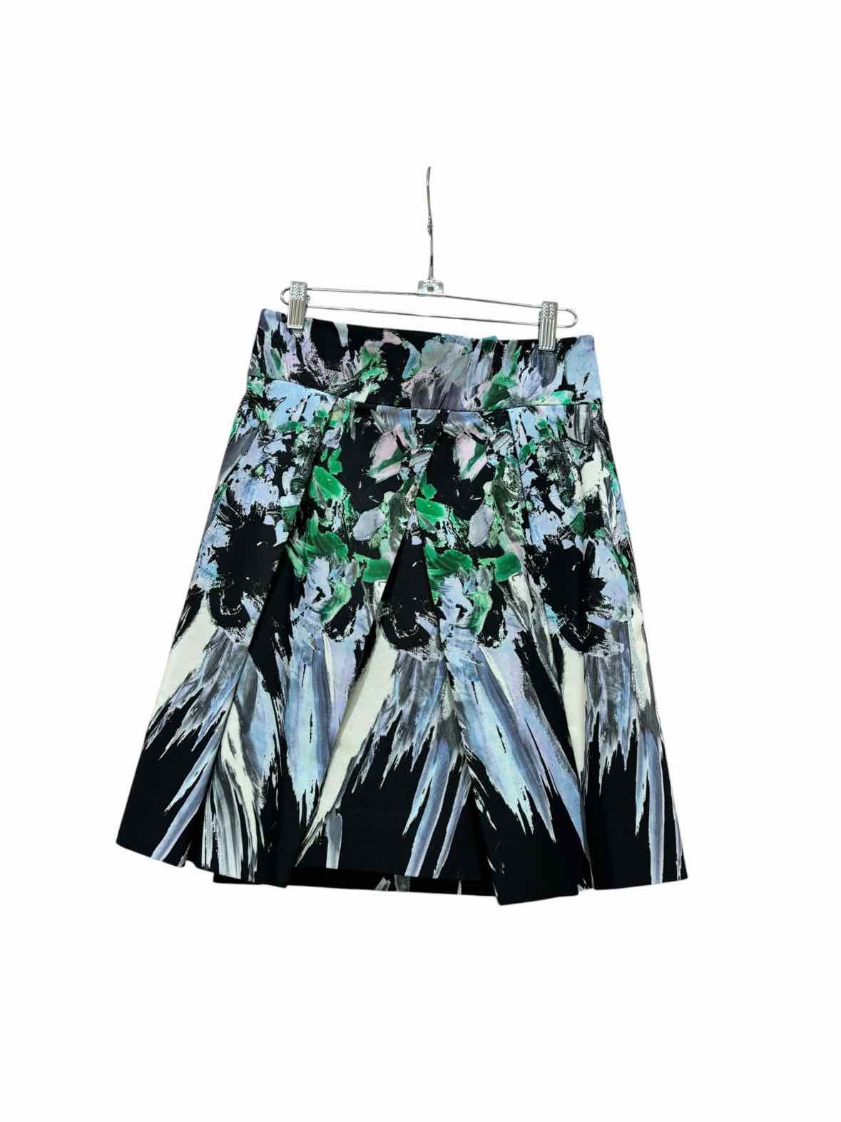 Milly Black and Blue Multi Size 4 Skirt