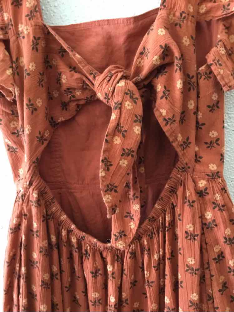 Madewell burnt orange multi Size S Dress