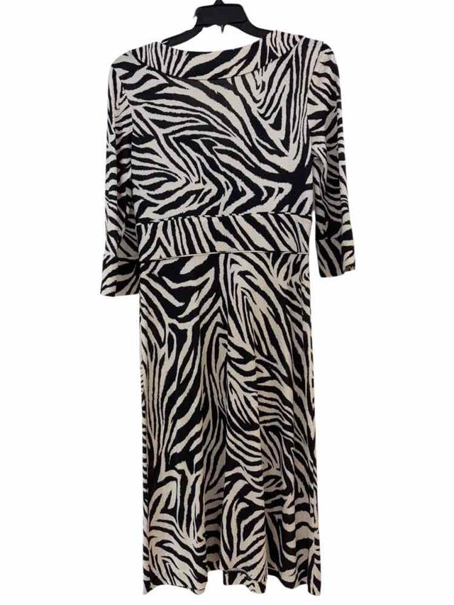diane von furstenberg White and black Size 8 Dress