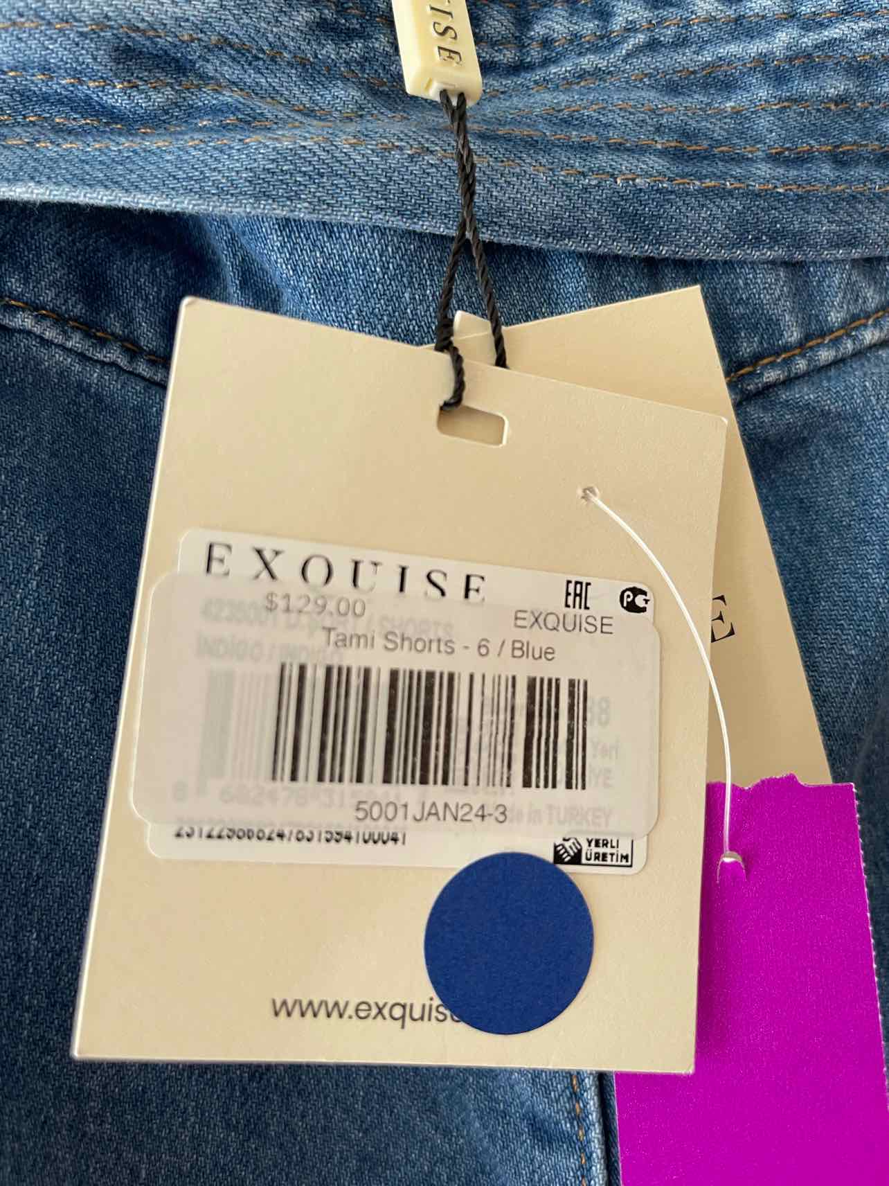EXQUISE\ Medium Wash Size 6 Shorts