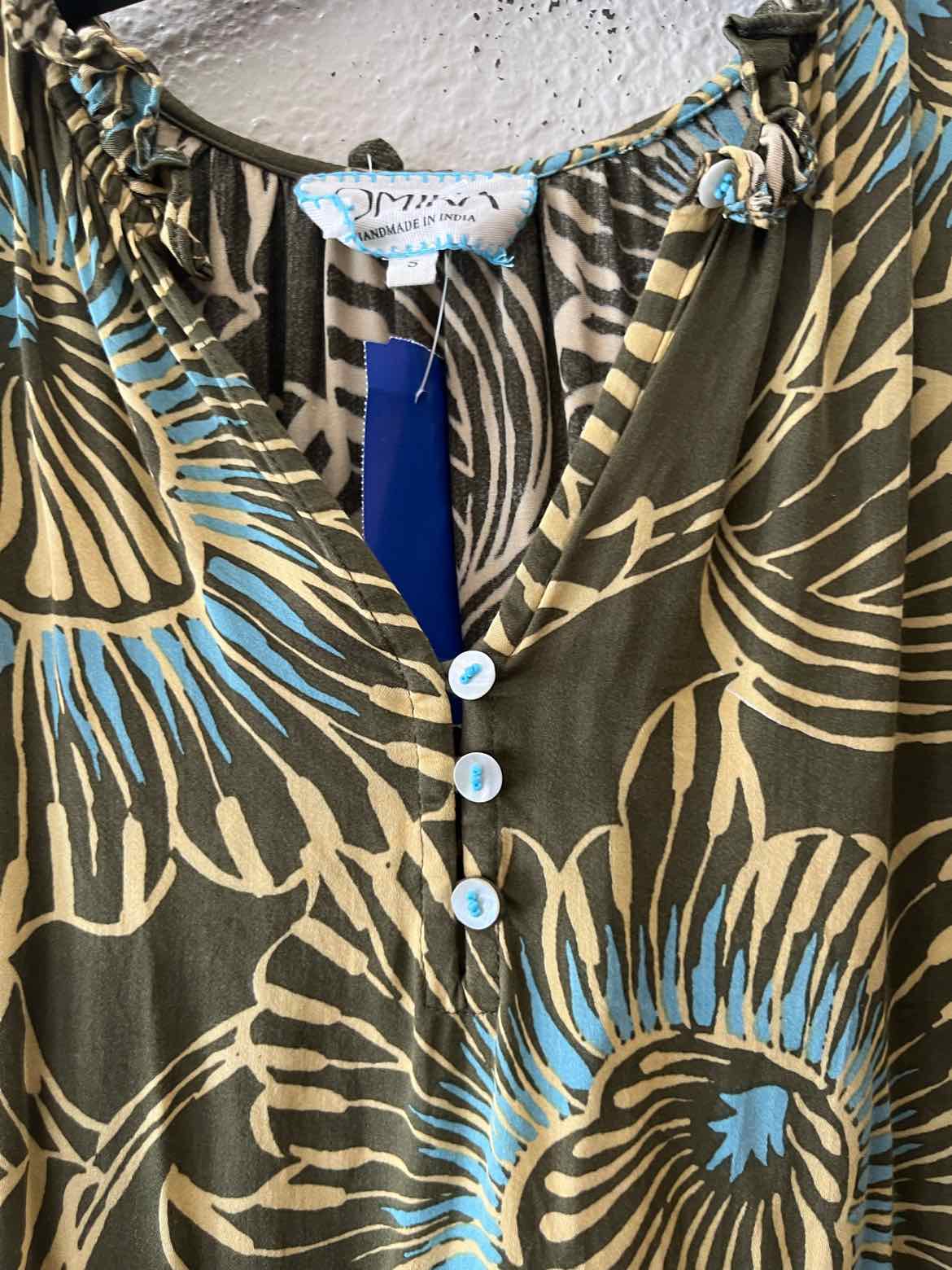 Omika Green and Blue Size S Dress