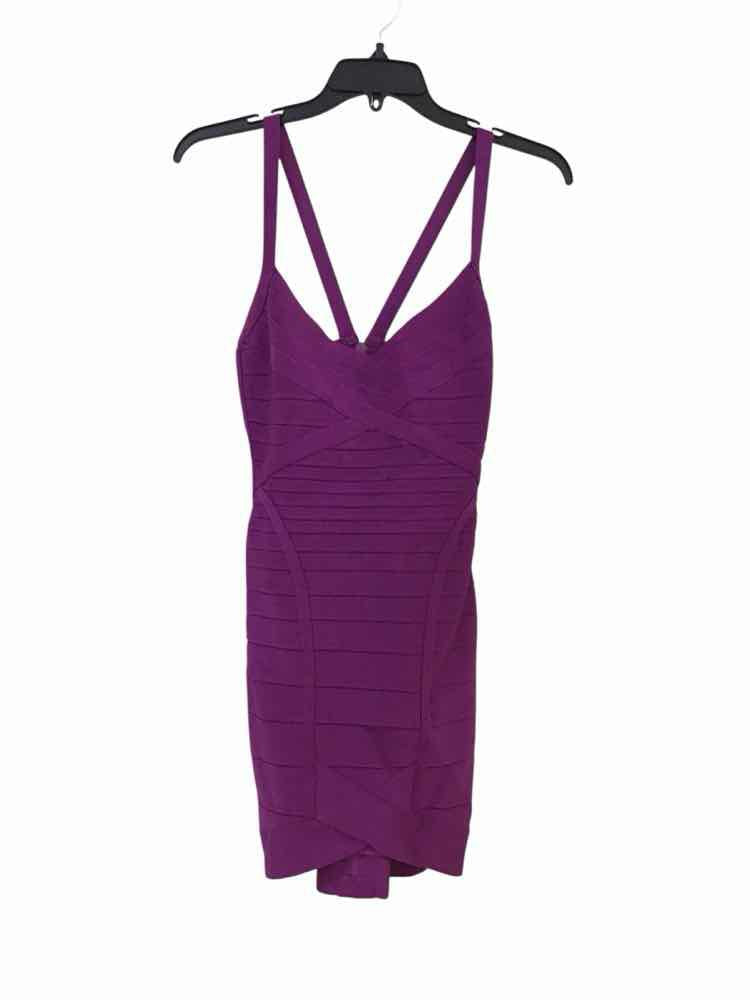 Herve Leger Purple Size S Dress