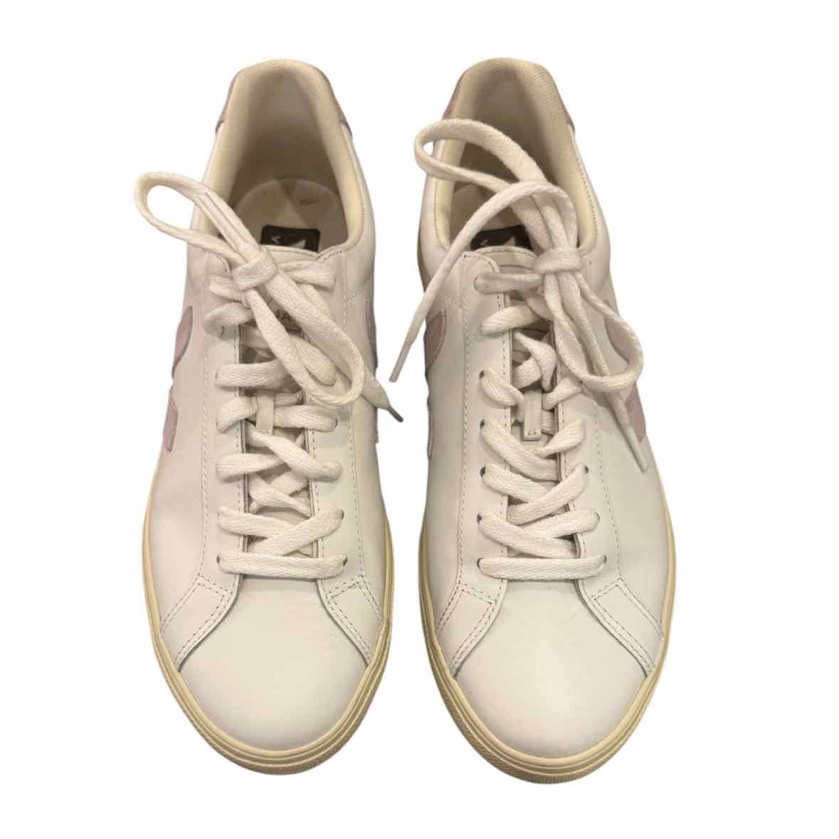Veja White & lilac Size 9 Sneakers