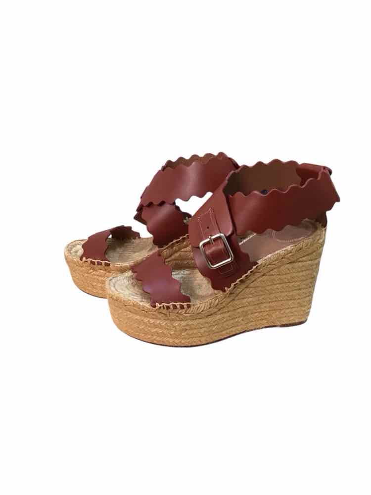 Chloe Burgundy Size 35 Shoes