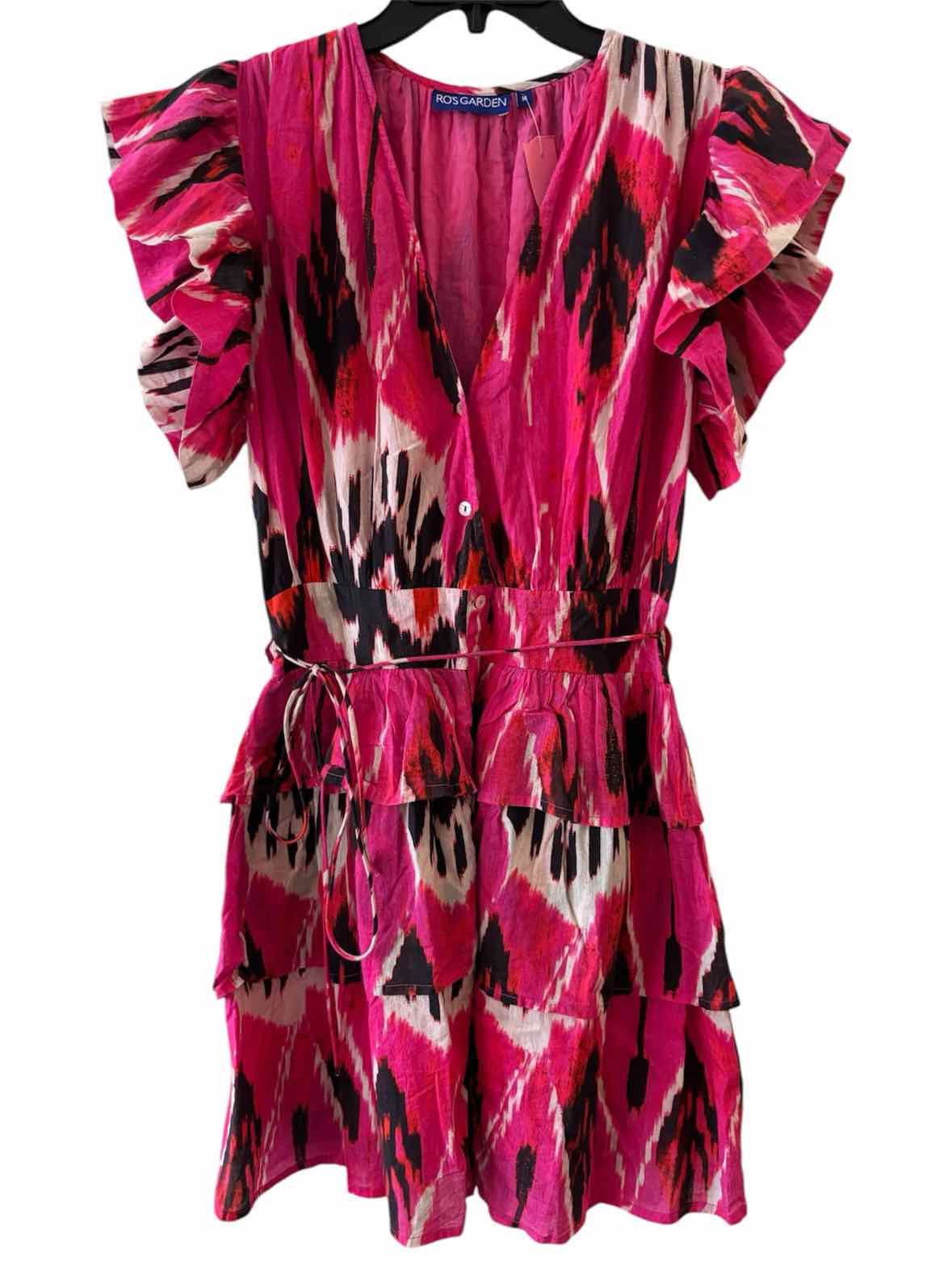 Ro's Garden Magenta Multi Size M Dress