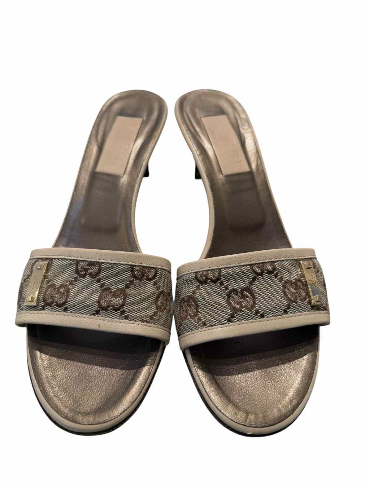 Gucci off white and tan Size 7 Shoes