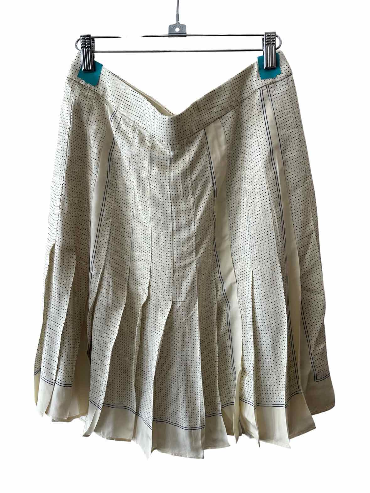 J Crew Cream and Navy Size 8 Skirt